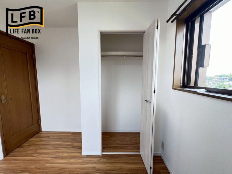 各部屋に収納スペースも確保されてます♪