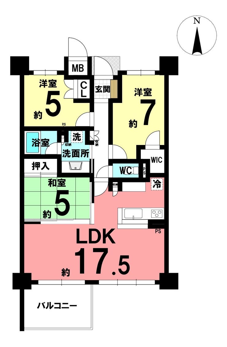 【間取り】
住宅性能評価において「耐震等級2」(学校などの避難所と同等レベル)を取得しているなど、地震への備えも心強い物件です。規約による制限はありますが、大切なペットと一緒に暮らせるのも嬉しいポイントです。