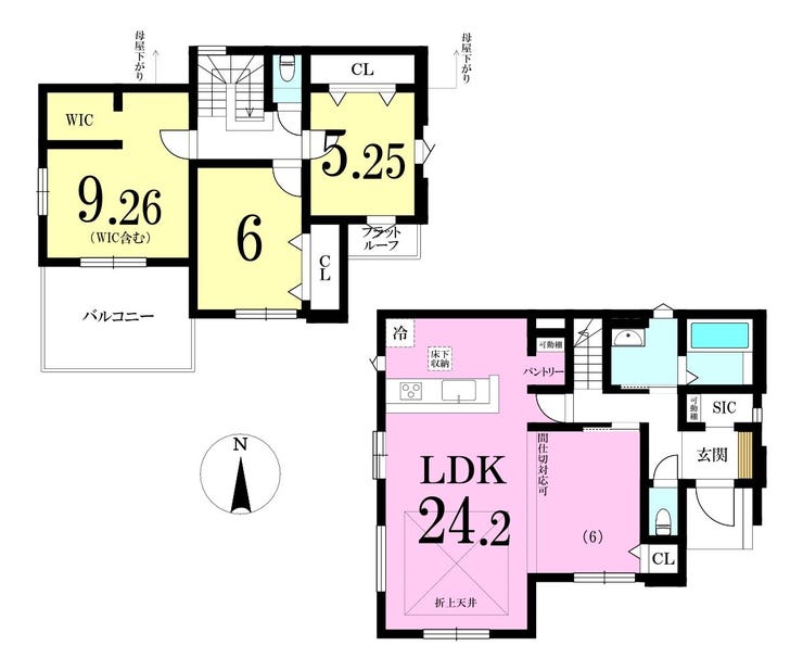 【間取り】
◎間取り図:2号棟