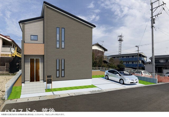 【外観】
完成予想図(実際と異なる場合があります)
ランドリールーム付|収納充実の4LDK+WIC