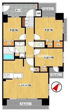 【間取り】
※図面と現況が異なる場合は現況優先致します。