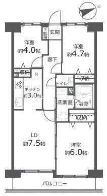 【間取り】
※図面と現況が異なる場合は現況優先致します。