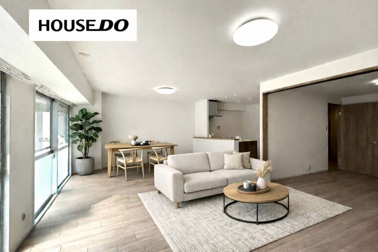 【リビング】
家具が配置しやすい広さのリビングです◎
※AIでインテリアを配置したイメージ図です