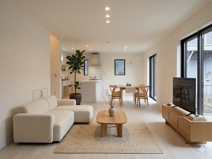 【Living】こちらの画像はAIによる家具イメージです。お部屋の雰囲気を感じてみてください♪