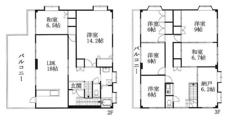 【間取り】
【Floor Plan】
7SLDK+事務所+倉庫
※図面と現況の相違がある場合は現況を優先とします。