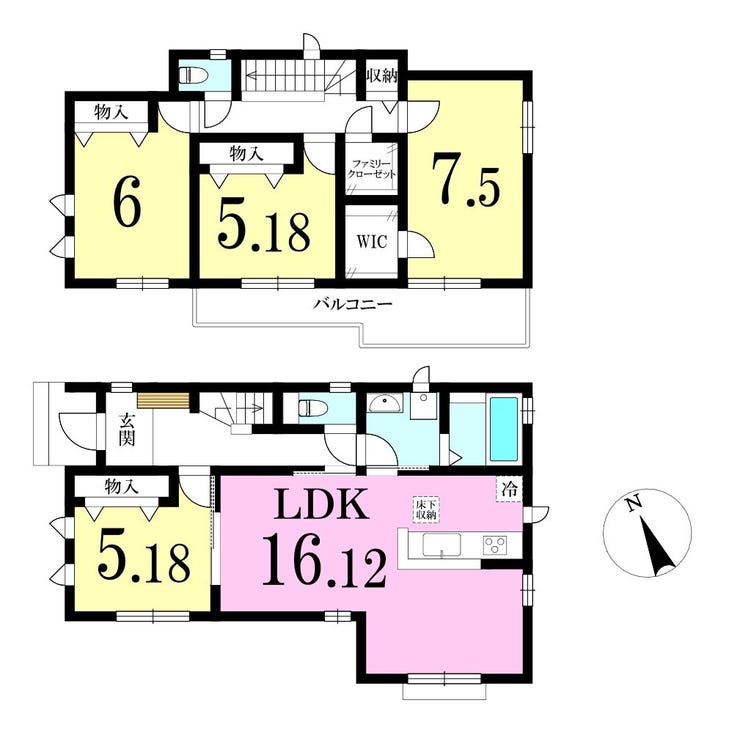 【間取り】
◎間取り図:A号棟