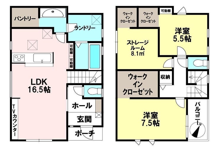 【間取り】
2号地