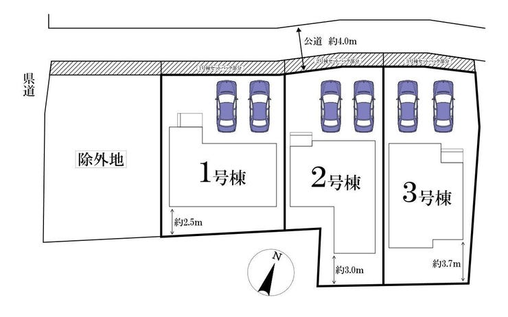 【外観】
◎区画図:2号棟