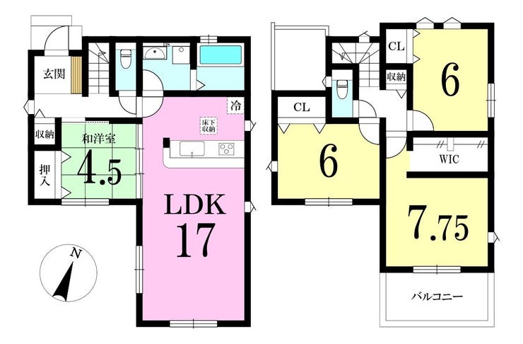 【間取り】
◎間取り図:2号棟