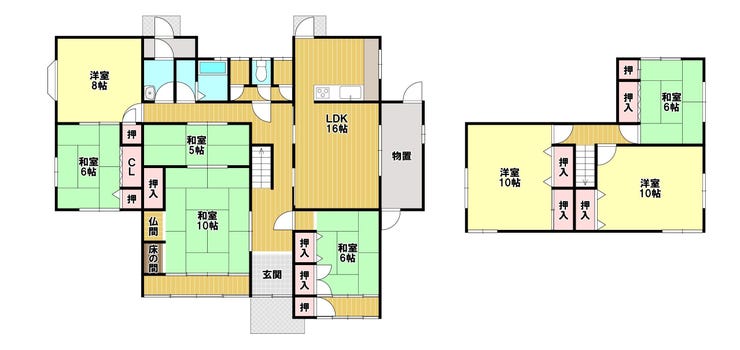 【間取り】
大家族でも1人1部屋が叶う7LDKの間取りです(撮影日:2026.4.11)