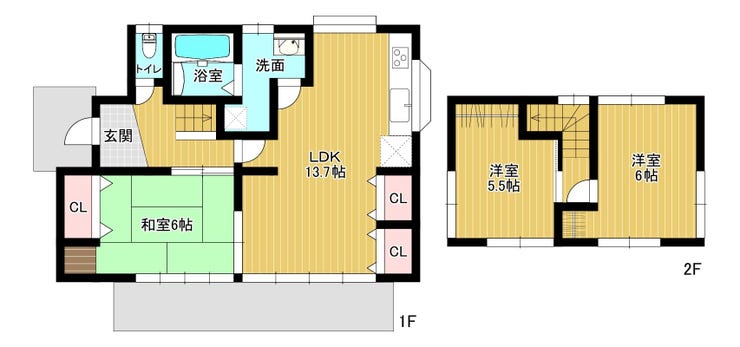 【間取り】
3LDK!