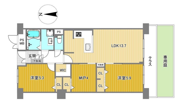 【間取り】
★室内リフォーム済!随時ご見学にご対応可能ですのでお気軽にお申し付け下さい♪
