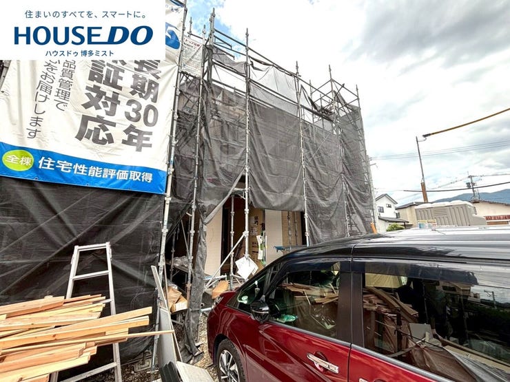 【糟屋郡須惠町大字新原 新築オール電化住宅】(7月7日撮影)