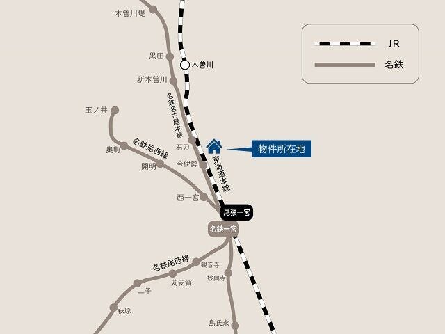 名鉄名古屋本線 「石刀」 駅 徒歩7分
名鉄名古屋本線 「今伊勢」 駅 徒歩9分