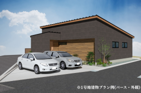 【外観写真】
※外観はイメージです
外観に深みのある色合いと木目のコントラストがさりげない個性を演出。
主張しすぎない中に、センスが光る外観です。