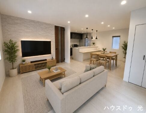 【リビング】
■□家具や家電を配置してみました□■