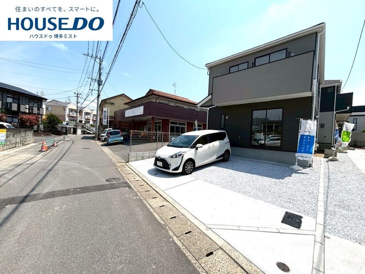 【福岡市東区水谷 1号棟】*西鉄千早駅&JR千早駅 Wアクセス*歩10分圏内にスーパー、コンビニ、幼稚園保育園が揃う、忙しいパパやママに嬉しい立地