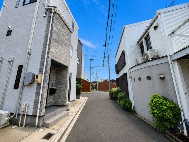 □北側道路
※AI加工により空を加工しています。