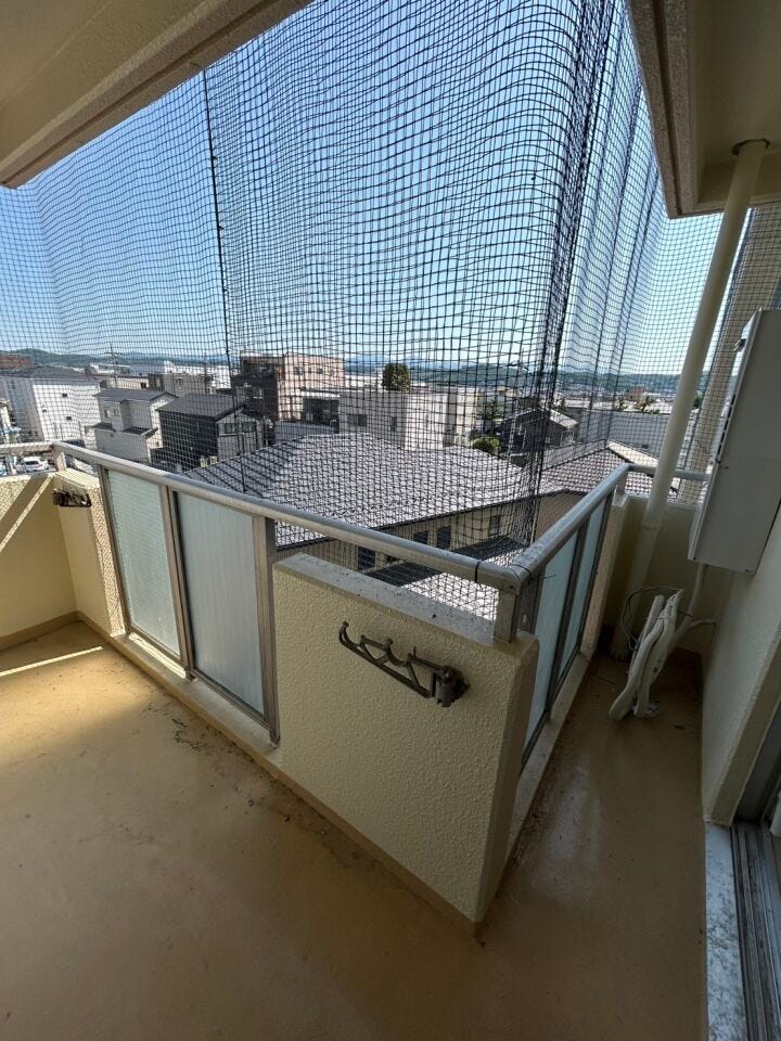 角部屋ならではのバルコニー♪