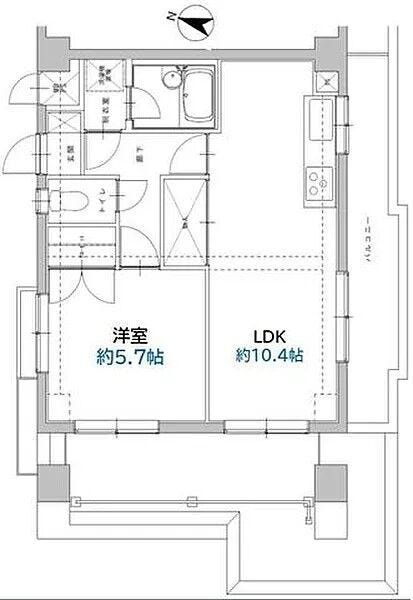 【間取り】
1LDK