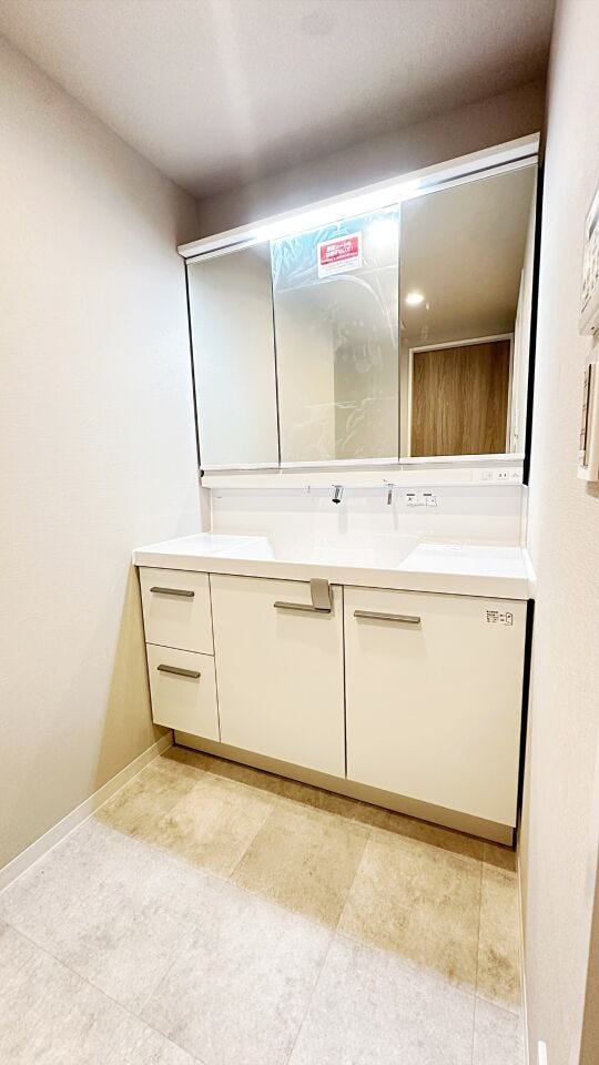 シャワー付き洗面でお掃除やヘアケアも快適