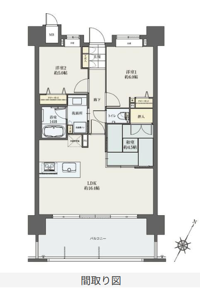 【間取り】
3LDKの間取りです