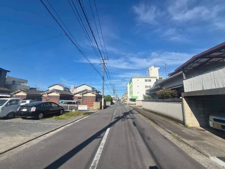 前面道路です。