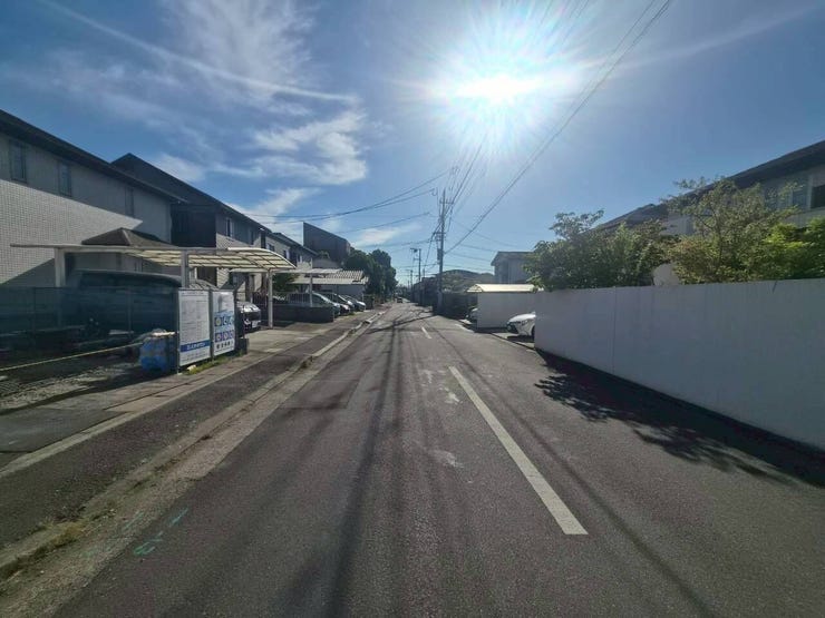 前面道路です。