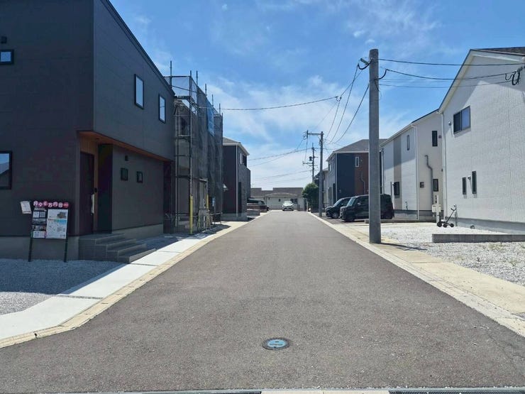 前面道路です。