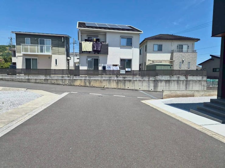 前面道路です。