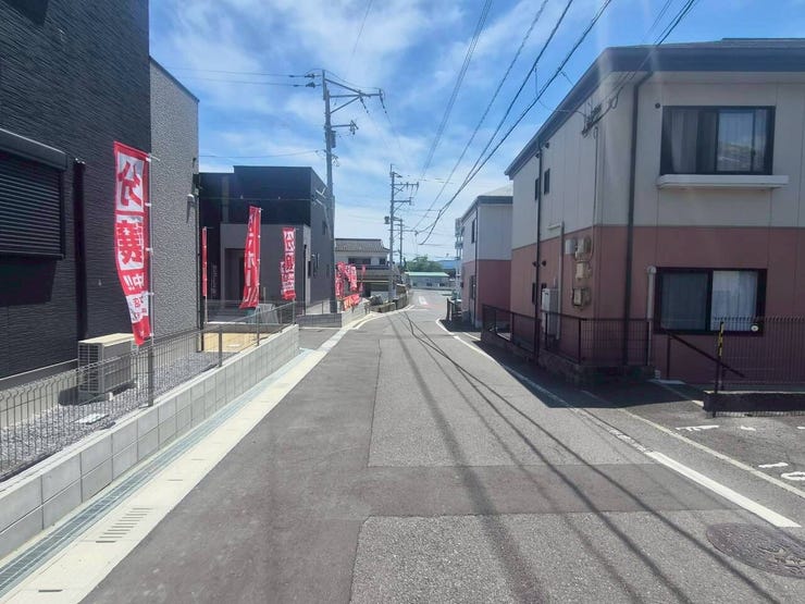 前面道路です。