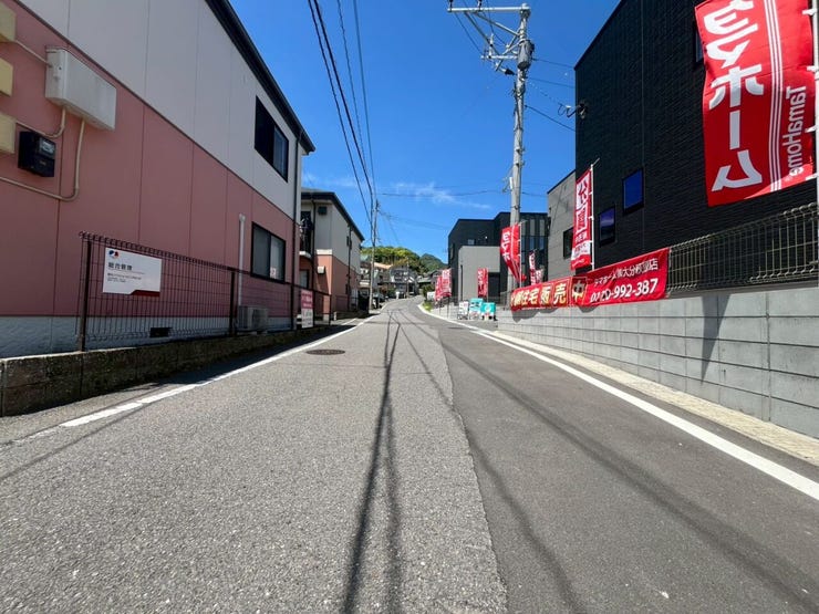 前面道路です。