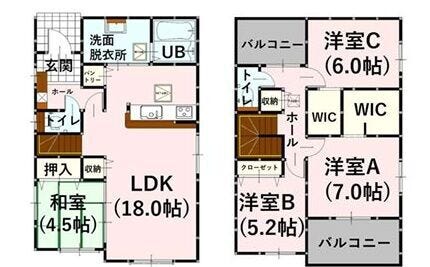 【間取り】
■1号棟・4LDK■
