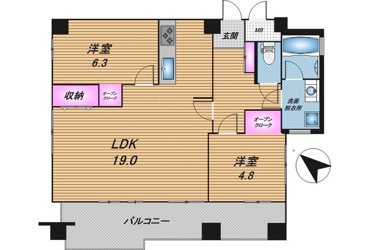 【間取り】
※図面と現況に相違がある場合は現況を優先とします。