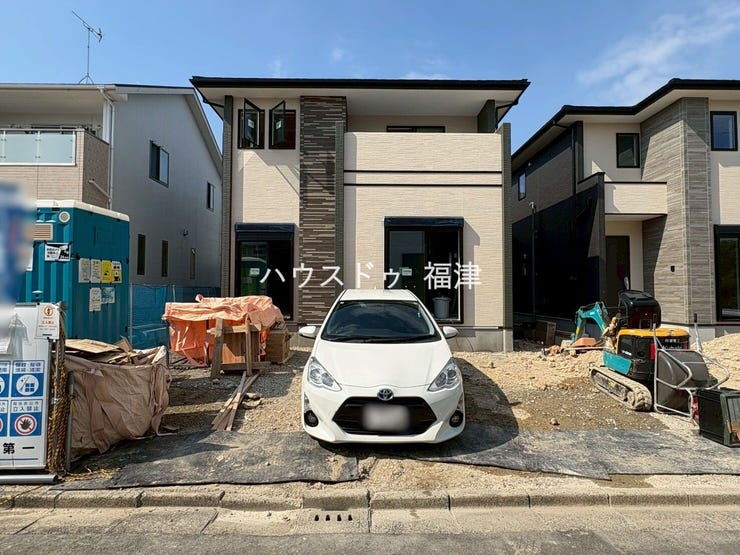 【外観】
2026年7月中旬 撮影♪
《福岡市東区美和台5丁目 新築戸建》 1号棟♪