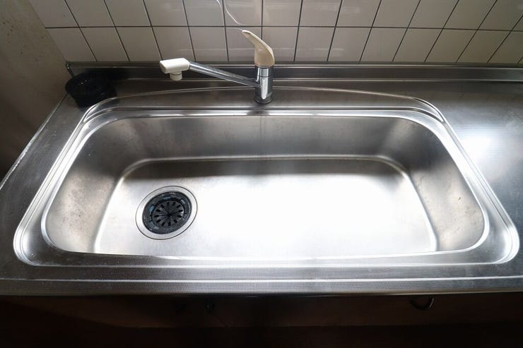 【sink】
シンクです。深すぎず使いやすい形です。