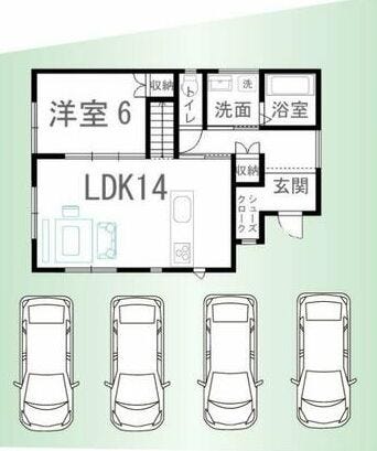 ■3号棟、車4台駐車可能■