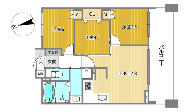 【間取り】
★室内リフォーム済!随時ご見学にご対応可能ですのでお気軽にお申し付け下さい♪