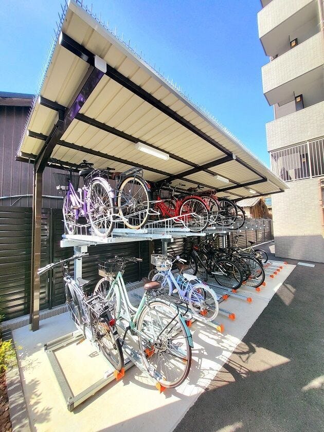 ★駐輪場も区画数はたくさんございます。空き状況の確認はお気軽にお申し付け下さい。