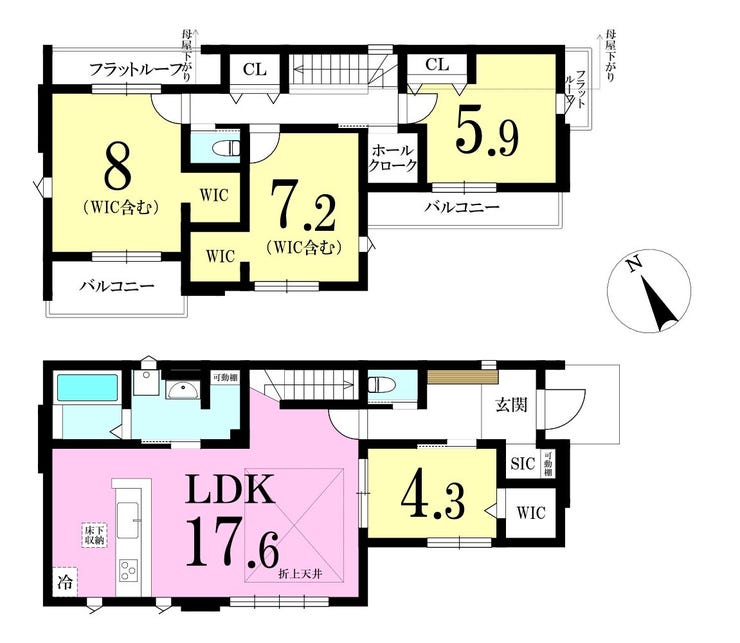 【間取り】
◎間取り図:1号棟