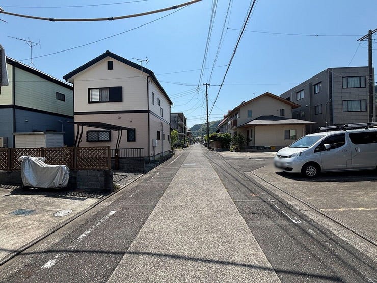 前面道路です。