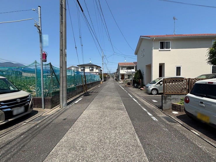 前面道路です。