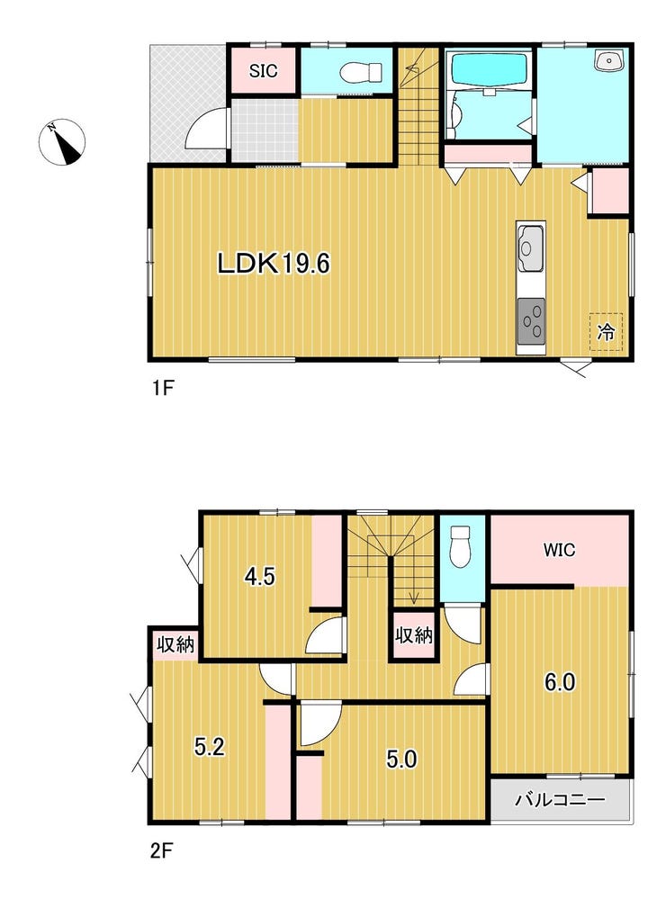 【間取り】
☆4LDK+全居室収納スペース☆
敷地面積119.12㎡・建物面積100.37㎡