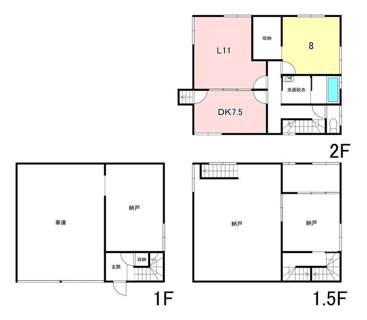 外観 右側間取図