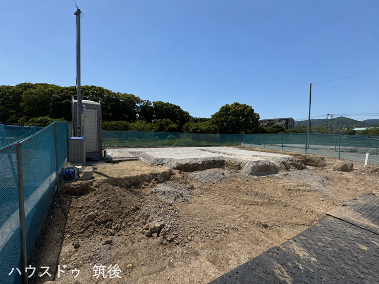 基礎工事が順調にスタートしました!住まいの土台となる大切な部分だからこそ、ぜひ実際の現地で施工状況をご覧ください。