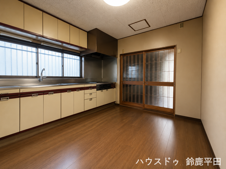 ※家具消しの加工を行っております。
窓がついているので調理中にいつでも換気ができ、においがこもるのを防げます。