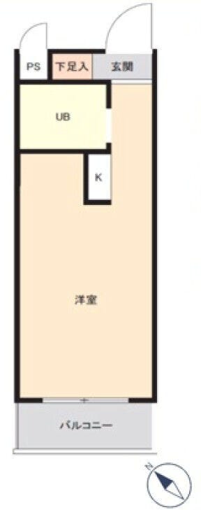【間取り】
スカイコート高砂の間取りです