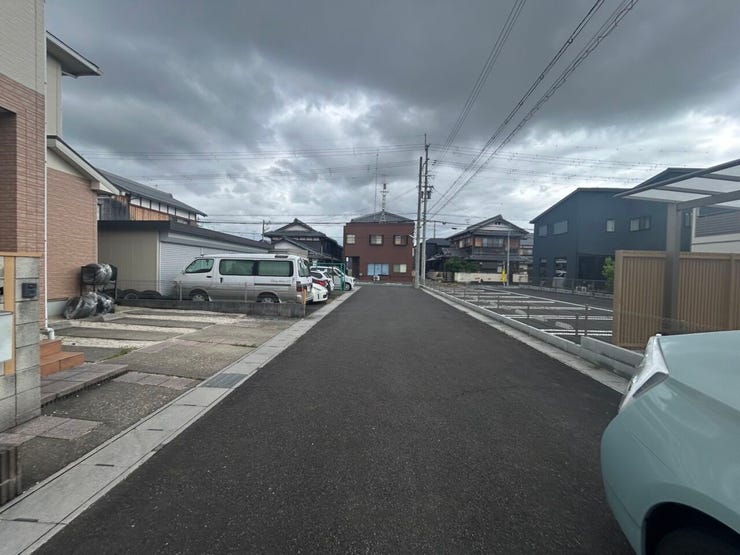 見通しの良い前道道路です