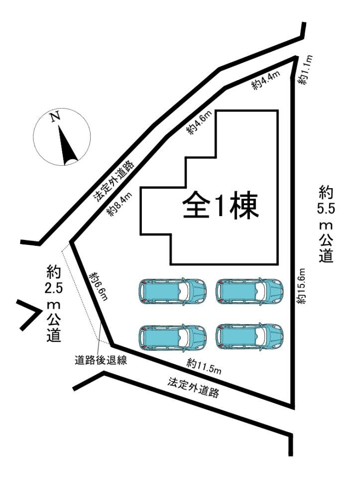 【全体区画図】
全1棟