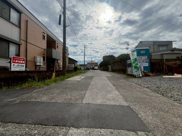 前面道路です。